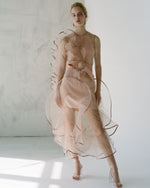 Tulle Dress Nude One Sleeve