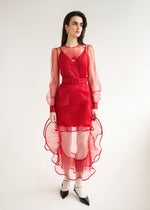 Tulle Dress Red